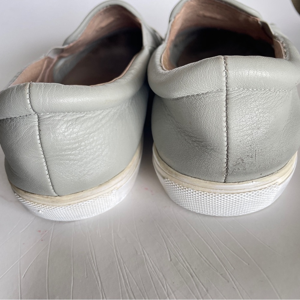 J Slides Moccasin Cheyenne Tassel Gray Leather Slip-on Sneakers Shoes Flats 7.5 - Picture 7 of 12